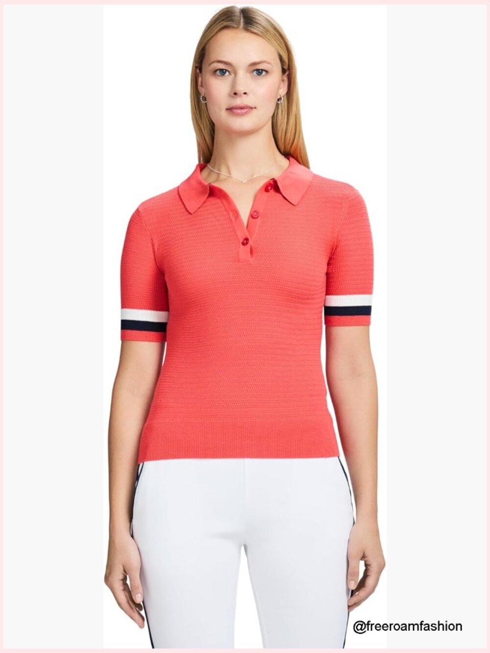 Performance Stretch Golf Polo Short Sleeve Sweater Classic Fit